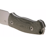 MKM SMALL LOV – M390 SATIN blad, GRÖN CANVAS MICARTA handtag, +FICKA LÄDERSLIDA