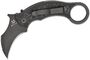 Fox Knives Doug Marcaida Tribal K Folding Karambit, N690 TOP SHIELD BLADE,G10 BLACK HANDLE FX-802