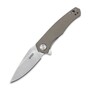 KUBEY Liner Lock Flipper Folding Knife Tan G10 Handle KU055C
