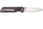 QPS Parrot V2 D2, satiniert, Griff: Roter zerkleinerter CF-Overlay G10 QS102-I