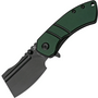 Kansept Korvid M Black TiCn Coated 154CM Green and Black G10 Handle T2030A1