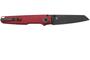 MKM MIURA – CPM Magnacut DSW bld - SOLID Red Alu hdl, BUTTON LOCK - REV. S/S CLIP MK MI-ARDB 