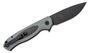 Petrified Fish PFB03 Stamp Black Stonewashed D2 Carbon Fiber With Gray G10 PFB03GADW
