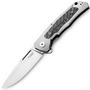 Lion Steel Folding knife MAGNACUT  blade, GREY  Titanium with Carbon Fiber inlay