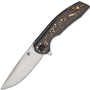 Kansept Accipiter Stonewashed CPM S35VN Titanium+Copper Carbon Fiber K1007E2