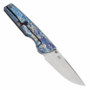Kansept Chimera Stonewashed CPM S35VN Titanium with Lightning Strike Finish