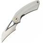 Bestech BIHAI 14C28N Grey DLC stonewash+Satin G10 White BG53E