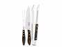 Tramontina Churrasco 3-Piece BBQ Cutlery Set (Fork, Knife, Tweezers), Brown 29899/265