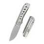 KB Zephyr Silver Beadblast M390 Grey Integral Ti KB470A