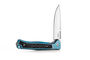 Lionsteel Solid BLUE Titanium knife, MagnaCut blade, Blue Dark Matter Carbon Fiber inlay  SK01 BL
