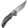 We Knife Magnetron Gray Titanium Handle With Rose Carbon Fiber Inlay WE18058-2