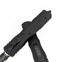 Microtech DIRAC DELTA D/E BLACK DOUBLE FULL SERRATE TACTICAL 227-D3T