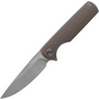 Miguron Knives Talism D2 blade,steel liner lock,Tan G10 handle,steel pocket clip