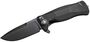 Lionsteel SR FLIPPER BLACK Aluminum knife, RotoBlock, Chemical Black blade Sleipner SR11A BB