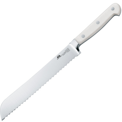 DUE CIGNI COLTELLO DA PANE FORGIATO SERIE FLORENCE MANICO BIANCO 2C 671/20 W - KNIFESTOCK