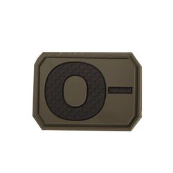 Mil-Tec NÁŠIVKA 3D KREV 0 NEGATIV olivová 16831801 - KNIFESTOCK