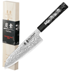 Dellinger Santoku Knife 185 mm Dellinger Carbon Fiber Octagon® - KNIFESTOCK