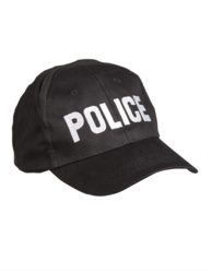 Mil-Tec CZAPKA BASEBALL POLICE czarna 12316095 - KNIFESTOCK