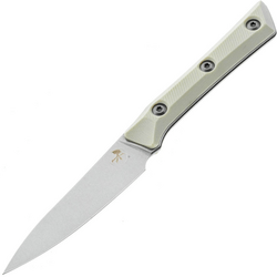 Microtech 3.5&quot; PAIRING KNIFE STONEWASH STANDARD IVORY G-10 3500-10IV - KNIFESTOCK