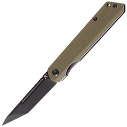 Kansept Prickle Black Coating 154CM Tanto Blade Green G10 T1012T2 - KNIFESTOCK