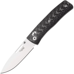 LionSteel NINI Folding knife M390 satin blade, full CARBON FIBER handle NN1CF - KNIFESTOCK