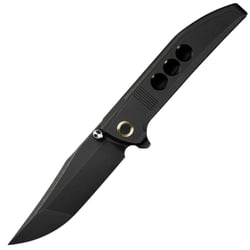 WE Black Titanium Integral Handle With Black HolesBlack Stonewashed Bohler M390 - KNIFESTOCK