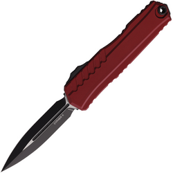 Microtech CYPHER II D/E BLACK STANDARD MERLOT 1242-1MR - KNIFESTOCK