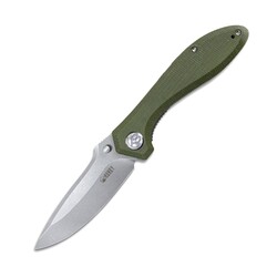 KUBEY Ruckus Liner Lock Folding Knife Green Micarta Handle KU314E - KNIFESTOCK