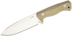 Lionsteel Fixed blade, CPM 3V SATIN blade,  GREEN  CANVAS  handle with Kydex sheath T6 3V CVG - KNIFESTOCK