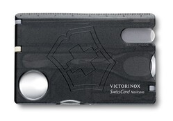Victorinox SwissCard Nailcare, transparent black 0.7240.T3 - KNIFESTOCK
