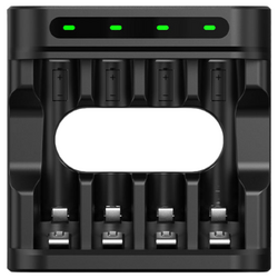 Xtar L4-The 4 slots Type-C 1.5V Li-ion and 1.2V Ni-MH AA/AAA charger - KNIFESTOCK