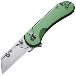 CIVIVI Elementum Utility Green Aluminum Handle Stonewashed S/S Blade Holder Plain - KNIFESTOCK