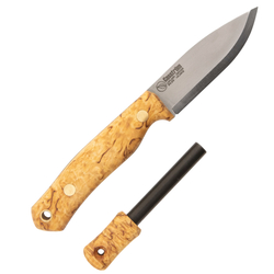 CASSTROM No.8 SFK Curly birch with Fire striker CASS-12828 - KNIFESTOCK