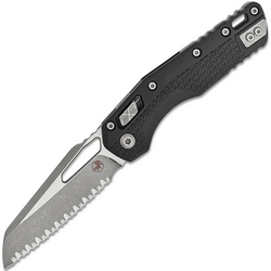 Microtech MSI® S/E Tri-Grip Wtryskowo Formowany Czarny Apoc Pełne Ząbkowanie 210T-12APPM - KNIFESTOCK
