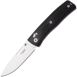 LionSteel NINI Folding knife M390 satin blade, full BLACK G10 handle NN1 GBK - KNIFESTOCK