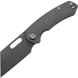 Kunwu Primo Stonewashed VANCRON Raindrop TC4 Titanium handle K710T-R1S - KNIFESTOCK