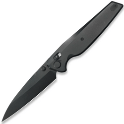 GEO Knife FANTASM Black DLC M390 Blade Black Ti - KNIFESTOCK