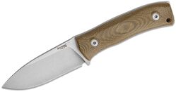 Lionsteel Fixed Blade M390 satin Green CANVAS handle, leather sheath M4 CVG - KNIFESTOCK