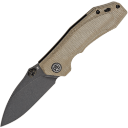 Petrified Fish PFP04 Havrog Black Stonewash K110 khaki Micarta PFP04KAMDW - KNIFESTOCK