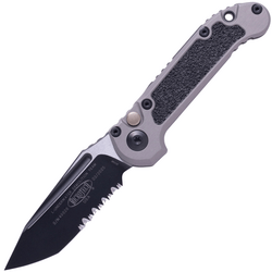 Microtech L.U.D.T.® T/E Gen III Natural Clear Partial Serrated 1136-2NC - KNIFESTOCK