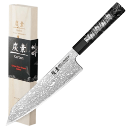 Dellinger Kitchen Chef/Kiritsuke Knife 215 mm Dellinger Carbon Fiber Octagon® - KNIFESTOCK