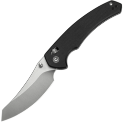 Sixgill Black G10 HandleSatin Finished Nitro-V BladeCrossbar Lock - KNIFESTOCK