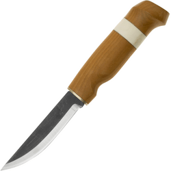 Marttiini Lumberjack Antler carbon steel/heat treated birch &amp; horn bone*/leather 127013 - KNIFESTOCK