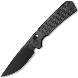 GEO Knife Blaze Black DLC M390 Blade Black DLC Ti - KNIFESTOCK