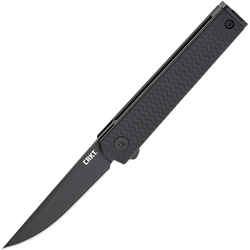 CRKT CEO Microflipper Black Drop Point 7081D2K - KNIFESTOCK