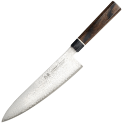 Dellinger Japan Gyuto/Chef Knife Suncraft VG-10 Black Damascus 200 mm - KNIFESTOCK