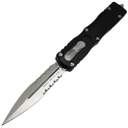 Microtech DIRAC DELTA D/E SATIN PART SERRATE 227-5 - KNIFESTOCK