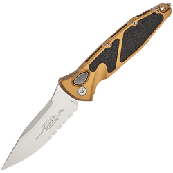 Microtech SOCOM ELITE S/E AUTO STONEWASH PARTIAL SERRATED TAN 160A-11TA - KNIFESTOCK