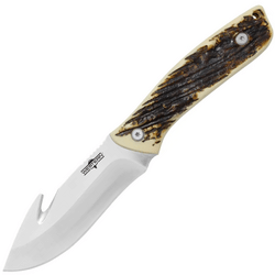 CAMILLUS WESTERN CROSSTRAIL / 9.25&quot; OVERALL / 4.25&quot; GUT HOOK BLADE / 420SS / FULL TANG DELRIN ANTLER - KNIFESTOCK