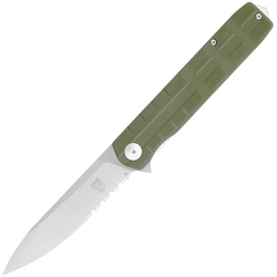 CobraTec Kuzio G10 OD Grün Drop Serrated 01CT005 - KNIFESTOCK